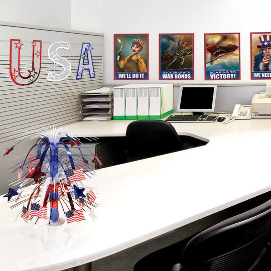 Beistle 4.5ft. Glittered USA Streamer